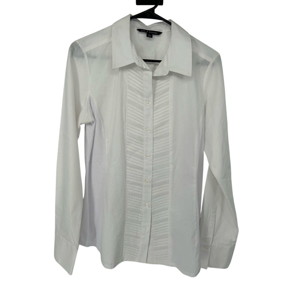 Zac & Rachel Women's White Button Down Shirt‎